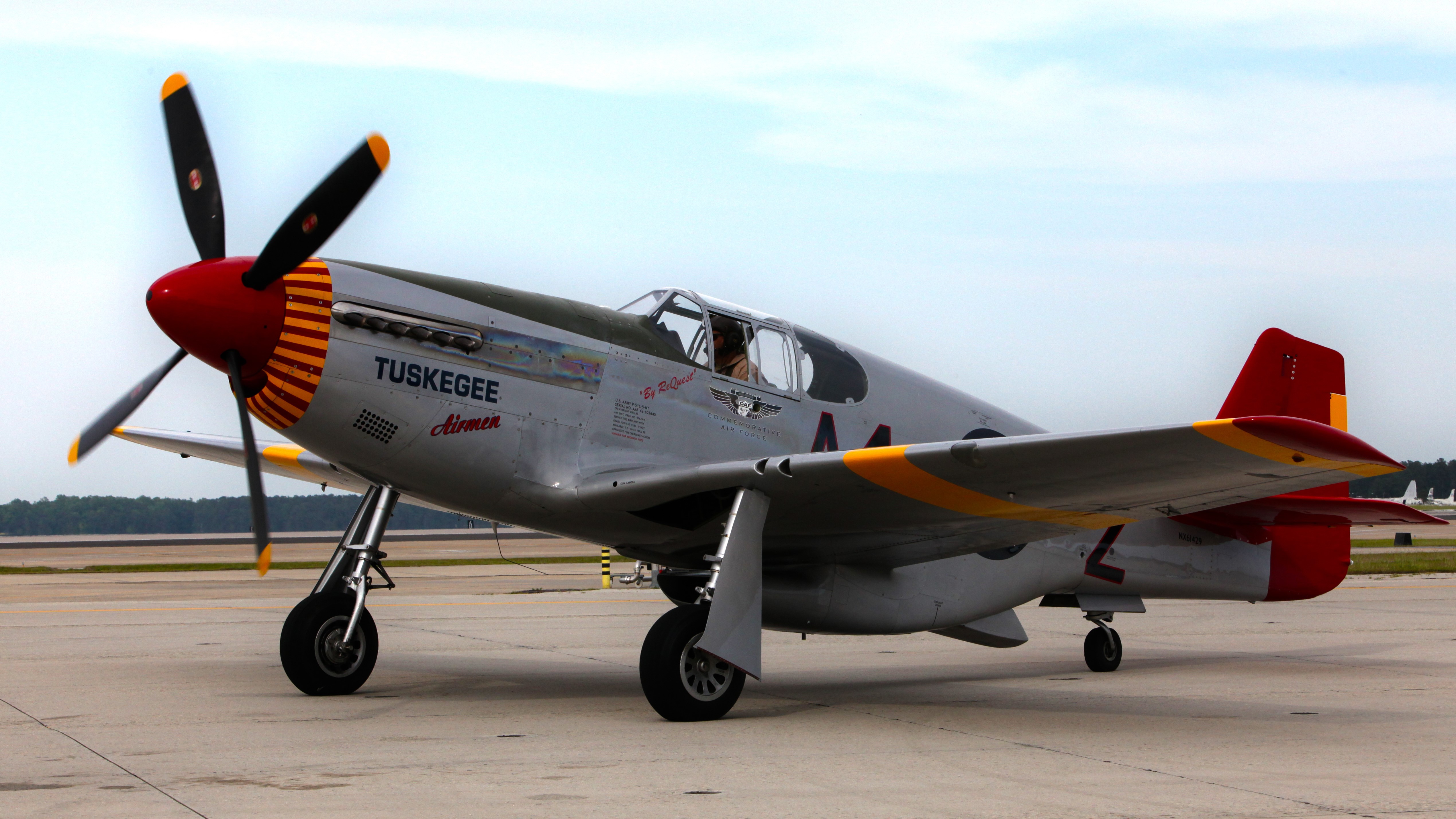 Red Tail P-51 on ground